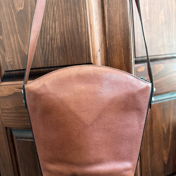 VINTAGE "YSL" Yves Saint Laurent STUDDED SHOULDER BAG - Picture 2 of 5